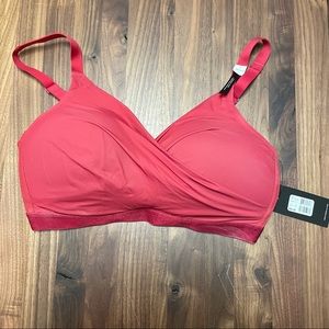 OkDeesse lingerie Bra, red, size 38DDD, new with tags, nylon and elastane